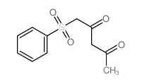 1-(benzenesulfonyl)pentane-2,4-dione structure