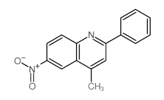 4-methyl-6-nitro-2-phenyl-quinoline structure
