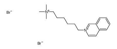 6-isoquinolin-2-ium-2-ylhexyl(trimethyl)azanium,dibromide Structure