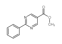 甲基 2-苯基嘧啶-5-羧酸酯结构式
