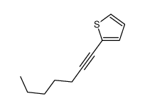 2-hept-1-ynylthiophene结构式