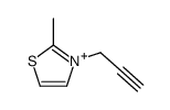 2-methyl-3-prop-2-ynyl-1,3-thiazol-3-ium Structure