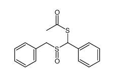 α-acetylthiobenzyl benzyl sulphoxide结构式