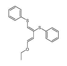 (1Z,3E)-1,2-bis(benzenesulfenyl)-4-ethoxybuta-1,3-diene Structure