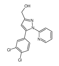 [5-(3,4-dichlorophenyl)-1-pyridin-2-ylpyrazol-3-yl]methanol结构式