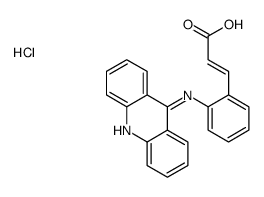 (E)-3-[2-(acridin-9-ylamino)phenyl]prop-2-enoic acid,hydrochloride结构式