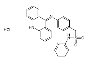 1-[4-(acridin-9-ylamino)phenyl]-N-pyridin-2-ylmethanesulfonamide,hydrochloride结构式