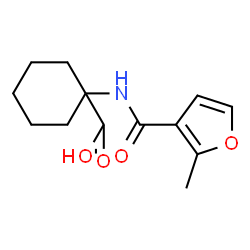 Cyclohexanecarboxylic acid, 1-[[(2-methyl-3-furanyl)carbonyl]amino]- (9CI) structure
