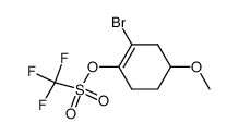 2-bromo-4-methoxy-1-trifluoromethanesulfonyloxycyclohexene Structure