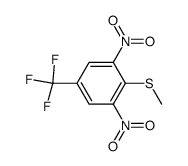 (2,6-dinitro-4-(trifluoromethyl)phenyl)(methyl)sulfane结构式