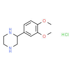 2-(3,4-DiMethoxyphenyl)-piperazine hydrochloride structure