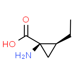 Cyclopropanecarboxylic acid, 1-amino-2-ethyl-, (1R,2S)-rel- (9CI) Structure