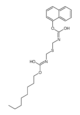 [[Octyloxycarbonyl(methyl)amino]thio]-N-methylcarbamic acid 1-naphtyl ester structure
