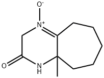 2,3,5,6,7,8,9,9a-Octahydro-9a-methyl-1H-cycloheptapyrazin-2-one 4-oxide Structure