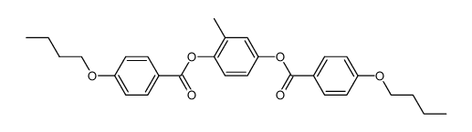 Methyl-p-phenylen-di-p-butoxybenzoat Structure