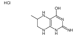 DL-6-METHYL-5,6,7,8-TETRAHYDROPTERINE, HYDROCHLORIDE结构式