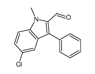 5-chloro-1-methyl-3-phenylindole-2-carbaldehyde Structure