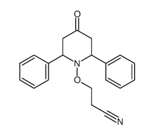 1-(2-cyanoethoxy)-2,6-diphenylpiperidin-4-one Structure