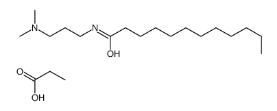 propionic acid, compound with N-[3-(dimethylamino)propyl]dodecanamide (1:1)结构式