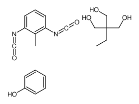 1,3-diisocyanato-2-methylbenzene,2-ethyl-2-(hydroxymethyl)propane-1,3-diol,phenol Structure