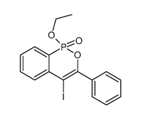 1-ethoxy-4-iodo-3-phenyl-2,1λ5-benzoxaphosphinine 1-oxide结构式