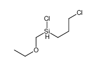 chloro-(3-chloropropyl)-(ethoxymethyl)silane Structure