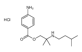 [1-(4-aminobenzoyl)oxy-2-methylpropan-2-yl]-(3-methylbutyl)azanium,chloride Structure
