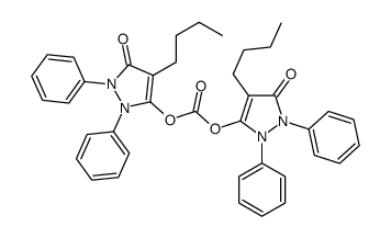 bis(4-butyl-5-oxo-1,2-diphenylpyrazol-3-yl) carbonate Structure