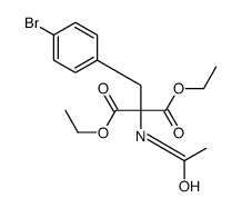 diethyl 2-acetamido-2-[(4-bromophenyl)methyl]propanedioate Structure