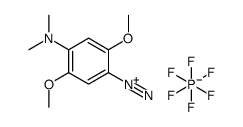 4-(dimethylamino)-2,5-dimethoxybenzenediazonium,hexafluorophosphate Structure