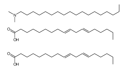 N,N-dimethyloctadecan-1-amine,(9Z,12Z)-octadeca-9,12-dienoic acid Structure