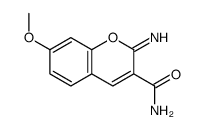2-imino-7-methoxychromene-3-carboxamide Structure