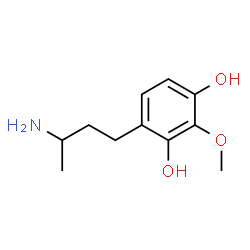 1,3-Benzenediol, 4-(3-aminobutyl)-2-methoxy- (9CI) structure