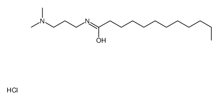 N-[3-(Dimethylamino)propyl]lauramide Hydrochloride Salt Structure