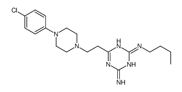 2-N-butyl-6-[2-[4-(4-chlorophenyl)piperazin-1-yl]ethyl]-1,3,5-triazine-2,4-diamine Structure