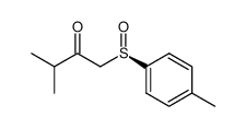 (R)-(+)-3-methyl-1-(4-methylphenylsulfinyl)-2-butanone结构式