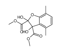 dimethyl 2,3-dihydroxy-4,7-dimethyl-1-benzofuran-2,3-dicarboxylate结构式