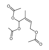 (Z)-2-Methyl-2-buten-1,1,4-triyltriacetat Structure