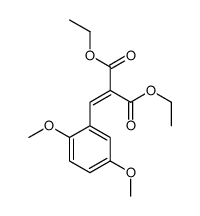 diethyl 2-[(2,5-dimethoxyphenyl)methylidene]propanedioate结构式