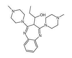 1-[2,4-bis(4-methylpiperazin-1-yl)-3H-1,5-benzodiazepin-3-yl]propan-1-ol Structure