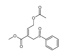 methyl 4-acetoxy-2-((phenylsulfinyl)methyl)but-2-enoate Structure