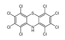 1,2,3,4,6,7,8,9-octachloro-10H-phenothiazine Structure