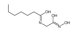 N-[2-(hydroxyamino)-2-oxoethyl]heptanamide Structure