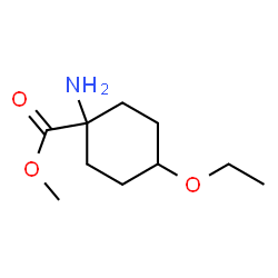 Cyclohexanecarboxylic acid, 1-amino-4-ethoxy-, methyl ester (9CI)结构式