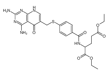 Diethyl N-[p-[[(2,4-Diamino-5-oxopyrido[2,3-d]pyrimidin-6-yl)methyl]thio]benzoyl]-L-glutamate Structure