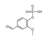 (4-formyl-2-methoxyphenyl) hydrogen sulfate结构式