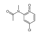 4-chloro-2-(N-methylacetamido)pyridine 1-oxide Structure