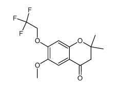 6-methoxy-2,2-dimethyl-7-(2,2,2-trifluoroethoxy)chroman-4-one Structure