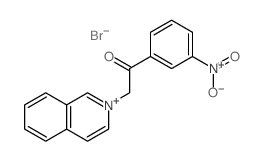 Isoquinolinium,2-[2-(3-nitrophenyl)-2-oxoethyl]-, bromide (1:1) picture