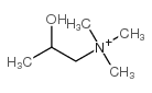 (2-hydroxypropyl)trimethylammonium structure